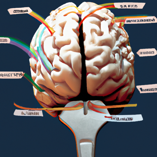 איור המציג מוח עם חלקים שונים המייצגים מיומנויות שונות הנמדדות בפסיכומטרי.